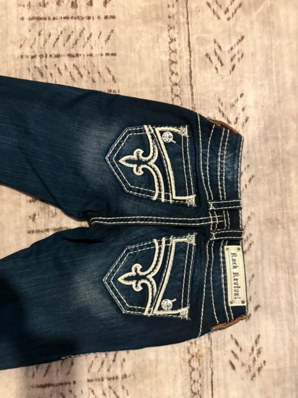NWT Rock Revival Sasha Jeans Size 25 / US 0 Dark Wash